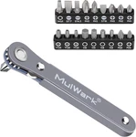 Llave Matraca Mini 1 4 Perfil Bajo 20 Piezas Mango Angulo 90 Grados Bits Hex Kit. Fixed Price $35.48.