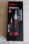 Hyper Tough 2-PIECE Led Lighted 6-IN-1 And 8-IN-1 Precision Screwdriver Set. Fixed Price $12.00.