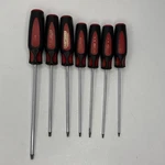 Craftsman Professional 7PC Long Torx Screwdriver Set Usa Wf T10-T40 Red/black. Fixed Price $61.63.