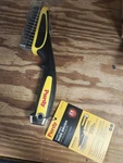 Purdy 140910100 Short Handled Wire Brush With Easy Grip Handle, Black/yellow. Fixed Price $12.99.