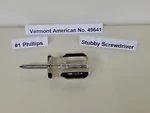 #1 Phillips Stubby Short Screwdriver Vermont American Va New Old Stock Usa. Fixed Price $11.99.