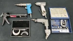 Lot Of 6 Tools Master Power Rockwell Metal Shear Caulk Gun Air Micrometer. Fixed Price $119.99.