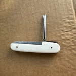 Vtg Japan Folding Phillips Screwdriver Tool White Handle Rare 4 Unique Compact. Fixed Price $9.90.