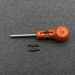 Vintage S/v Tool Co. SB400 Ratcheting Screwdriver Ball With 2 Bits. Fixed Price $15.00.