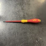 Wiha 320N Slotted Screwdriver, 0.5X3.0X100 Insulated Vde, Germany, Red Yellow. Fixed Price $19.99.