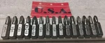 15PC Usa-made Assorted Phillips 1/4" 1" Hex Driver Bit Set. Fixed Price $17.89.