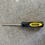 Stanley Phillips Head Screwdriver Yellow Black Ergonomic Grip Hand Tool 8 Inch. Fixed Price $8.00.