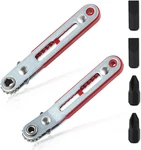 2PCS Mini Ratchet Wrench Screwdriver Set 1/4 Inch Hex Bit With Elbow. Fixed Price $15.99.