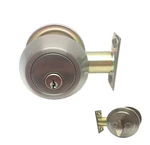 Stainless Steel Deadbolt Single Cylinder Brushed Nickel Keyed Alike Only. Fixed Price $7.99.