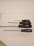 4 Pcs. Alltrade Professional Chrome Vanadium Screwdrivers Black Handle. Fixed Price $21.25.