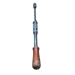 Vtg Craftsman Spiral Push Drill Tool Wood Handle Germany Antique. Fixed Price $12.86.
