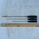 Snap-on SSDE48B SSDE46B Precision Electricians Slotted Thin Screwdriver Set 13". Fixed Price $55.00.