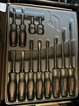 Snap-on SGDX120BDT 12-PIECE Cushion Grip Slotted Phillips Screwdriver Set. Fixed Price $300.00.