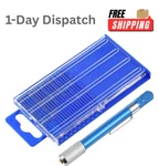 Skrfren 21 Pcs Metric Mini Micro Drill Bit Set Numbered 61 80 With Pin Vise. Fixed Price $13.22.