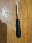 Snap On 3/16" Flat Slotted Screwdriver Black Hard Handle SSDE63C Usa. Fixed Price $10.00.