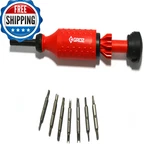 Groz 15-IN-1 Screwdriver Retractable Bit Cartridge Palm Saver Cap Easy Guide. Fixed Price $61.13.