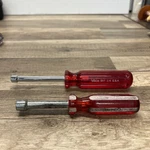 Vintage Vaco Made Usa Tool S87 1/4" Ritco 3/8" Nut Driver Red Handle. Fixed Price $10.00.