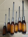 Vessel 100 Phillips Flat Screwdriver 6-PIECE Set Penetrating Wooden Handle Japan. Fixed Price $81.60.