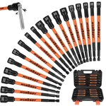 18PC Extra Long Magnetic Nut Driver Set Impact Dril 1/4" Quick-change Hex Shank. Fixed Price $29.99.