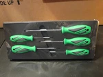 Matco 5PC. Screwdriver Set SSPCG5CA Green With Form Fit Tray , New. Fixed Price $62.50.