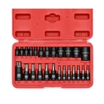 Mixpower 25 Piece Torx And Socket Set, 13 Star Bits (T8- T6... Fast Usa Ship. Fixed Price $29.98.