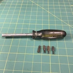 Vintage Stanley 66-801 Magnetic Screwdriver Handle W/ 4 Bits Usa. Fixed Price $13.50.