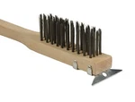 60PCS 11" Wire Brush With Scraper, Short Handle Commercial Grade Restaurant Use. Fixed Price $149.99.