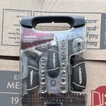 Husky 46-PIECE Stubby Set With Ratchet, Adjustable Wrench, Sockets, Bits, Box. Fixed Price $25.00.