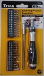 Titan 16092 26 Piece Ratcheting Precision Screwdriver. Fixed Price $24.48.