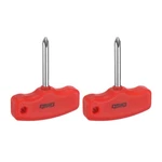 Harfington 2PCS PH2 T-handle Phillips Screwdriver #2 Magnetic Red. Fixed Price $12.91.