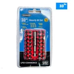 Warrior 33-PIECE Security Bit Set 1/4" Hex Drive W/magnetic Extender. Fixed Price $18.00.
