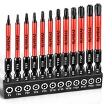 Rlvkeaz 12-PIECE Impact Security Torx Bit Set (T5-T40), 3 Inches, Black. Fixed Price $9.11.