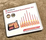 Insulated Electrical 9 Pcs Set 4 Phillips & 5 Slotted Screwdrivers. Fixed Price $39.99.