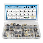 72 Pcs Universal Carbon Brushes Set - 18 Sizes Replacement For Power Tools, Dril. Fixed Price $33.99.