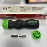 Snap-on SGDMRCE44G Green Ratcheting Five-position Soft Grip Screwdriver. Fixed Price $180.00.