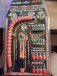 Ratcheting Screwdriver Set, 22 Pcs Bit Jia Long Prof Tools, New. Fixed Price $9.99.