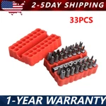 33PCS Torx Security Bit Set Hex Star Spanner & Tri-wing Tamper-proof Tool Us. Fixed Price $6.50.