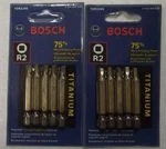 Bosch TDR2205 2" Square Drive Titanium Screw Bit Tips 2- 5PKS. Fixed Price $5.00.