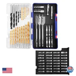 Workpro Drill Set, 66-PIECES Impact And Screwdriver. Fixed Price $43.07.