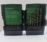 Hitachi Drill Bit Set Black Gold 135 Degree Split Point 1/16-3/8 Index Case. Fixed Price $21.96.