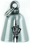 Skeleton Middle Finger Motorcycle 'evil Spirits' Biker Guard Bell Gun Metal. Fixed Price $13.99.