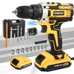 20V Electric Drill Cordless Fast Screwdriver Set Power Tool W/ Battery & Charger. Fixed Price $27.99.