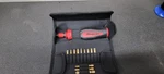 Snap-on Tools New Red Soft Grip Pop-up Screwdriver And Diamond Bit Set SGDQ16KT. Fixed Price $160.00.
