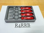 Snap-on Tools Usa New Red 4PC Mini Hard Grip Combo Screwdriver Set SDDX40AR Rare. Fixed Price $149.95.