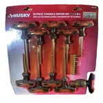 Husky 20-PIECE T-handle Driver Set 836-395 Ratcheting Phillips Slotted Square. Fixed Price $23.99.
