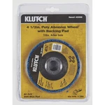Klutch 4-1/2IN. Poly Abrasive Disc, 80 Grit, 7/8IN. Arbor Hole. Fixed Price $14.49.