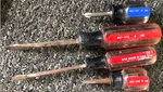 4 Husky Screwdrivers Flat Philips Head 693-208 667-305 Q Hd 681-107 Stubby. Fixed Price $19.99.