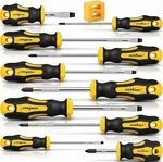 11-PIECES Magnetic Screwdriver Set 5 Phillips Flat Head Tips Magnetizer Tool. Fixed Price $13.20.