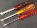 Lot Of Vintage Xcelite Nut Drivers HS10 5/16", HS9 9/32", 14 7/16" Usa. Fixed Price $14.95.