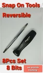 Snap On Tools Reversible Screwdriver 8 Pcs Set, Bits Torx Flat Philips SDDD101. Fixed Price $39.95.